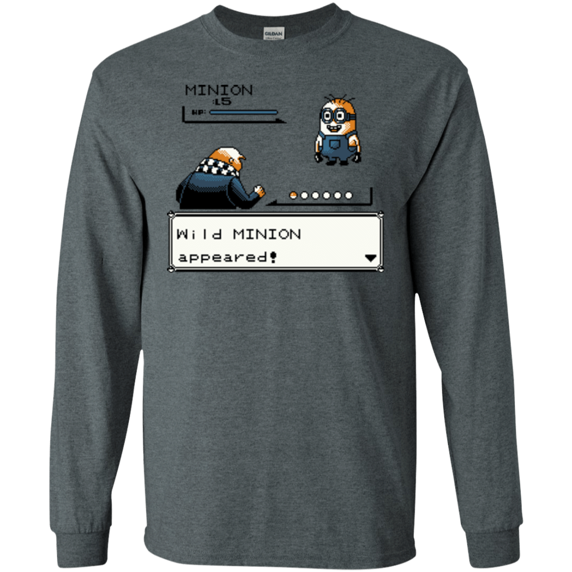 T-Shirts Dark Heather / S Pocket minions Men's Long Sleeve T-Shirt