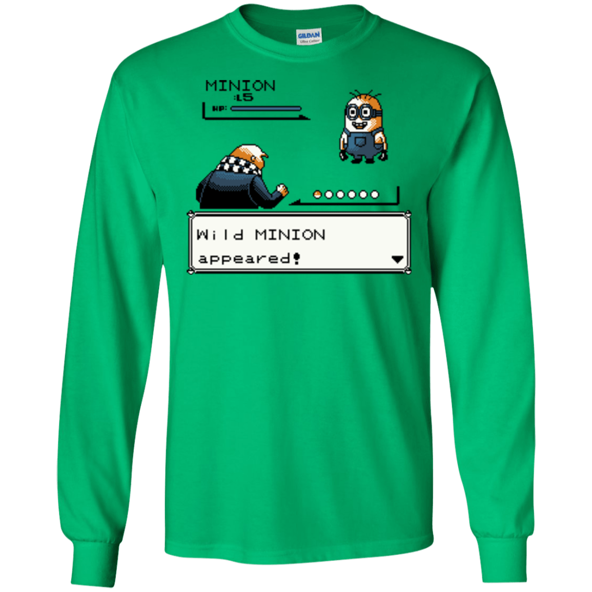 T-Shirts Irish Green / S Pocket minions Men's Long Sleeve T-Shirt