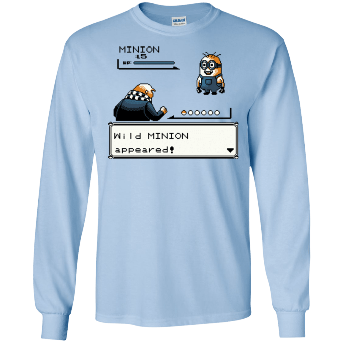 T-Shirts Light Blue / S Pocket minions Men's Long Sleeve T-Shirt