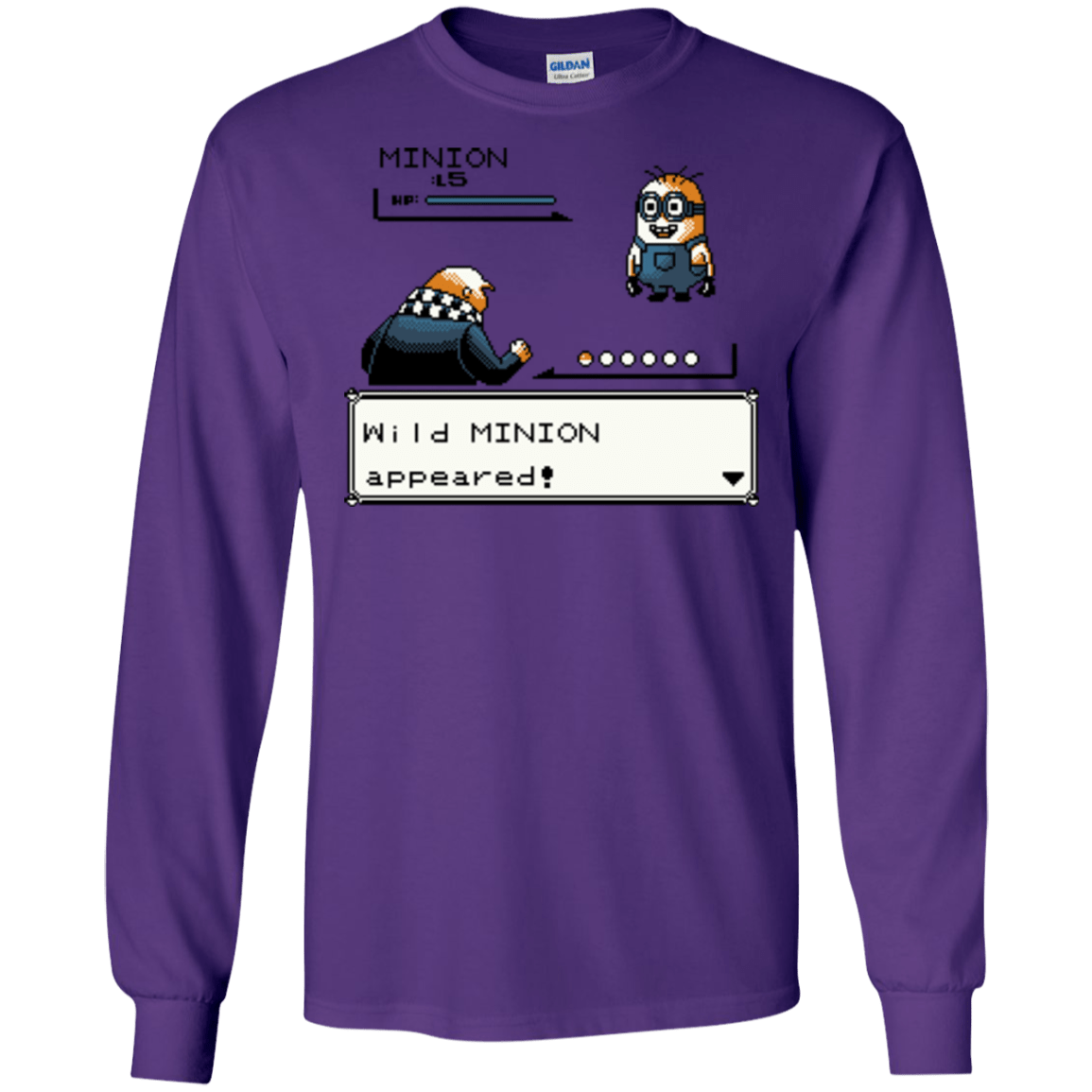 T-Shirts Purple / S Pocket minions Men's Long Sleeve T-Shirt