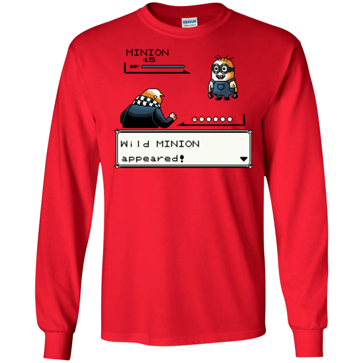 T-Shirts Red / S Pocket minions Men's Long Sleeve T-Shirt