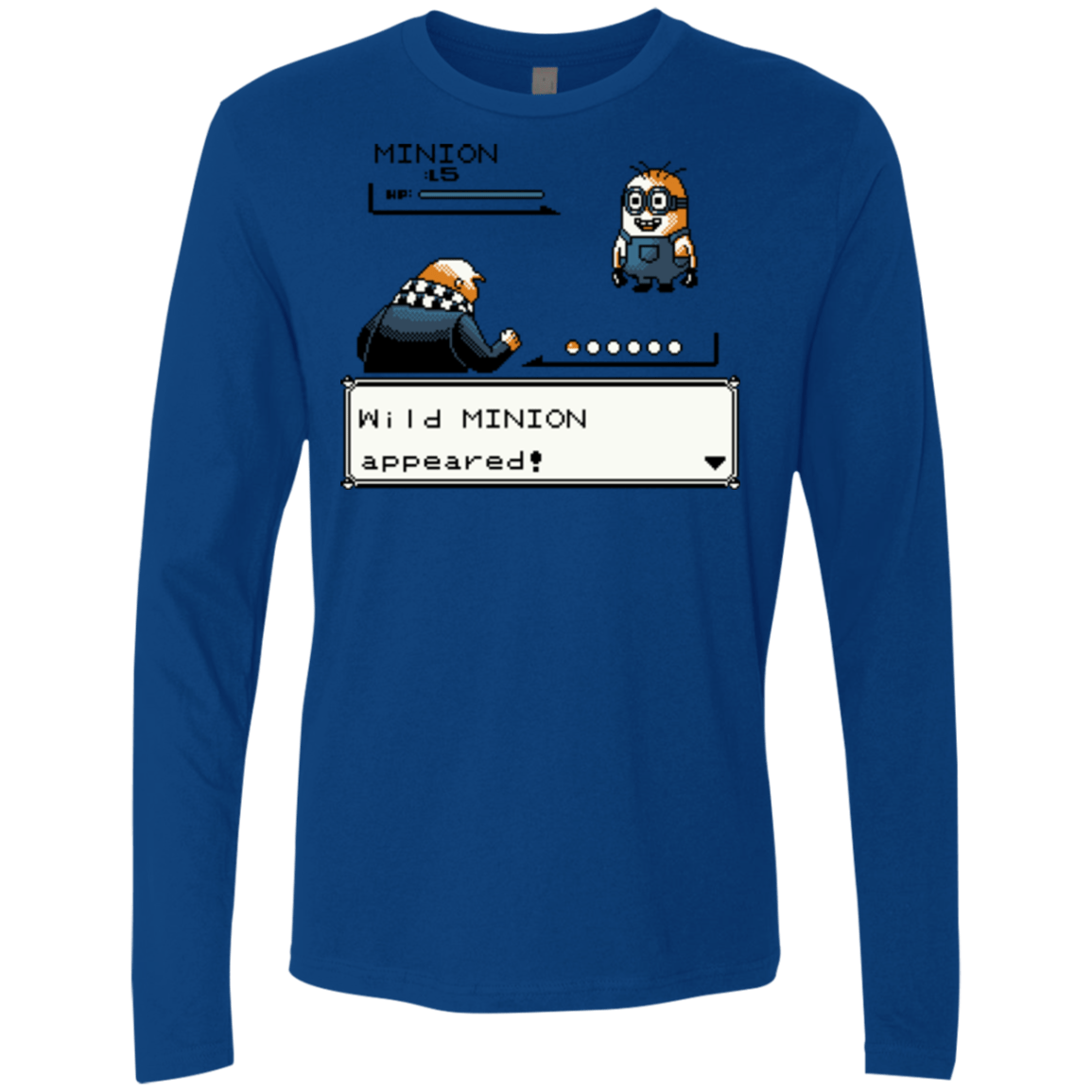 T-Shirts Royal / S Pocket minions Men's Premium Long Sleeve