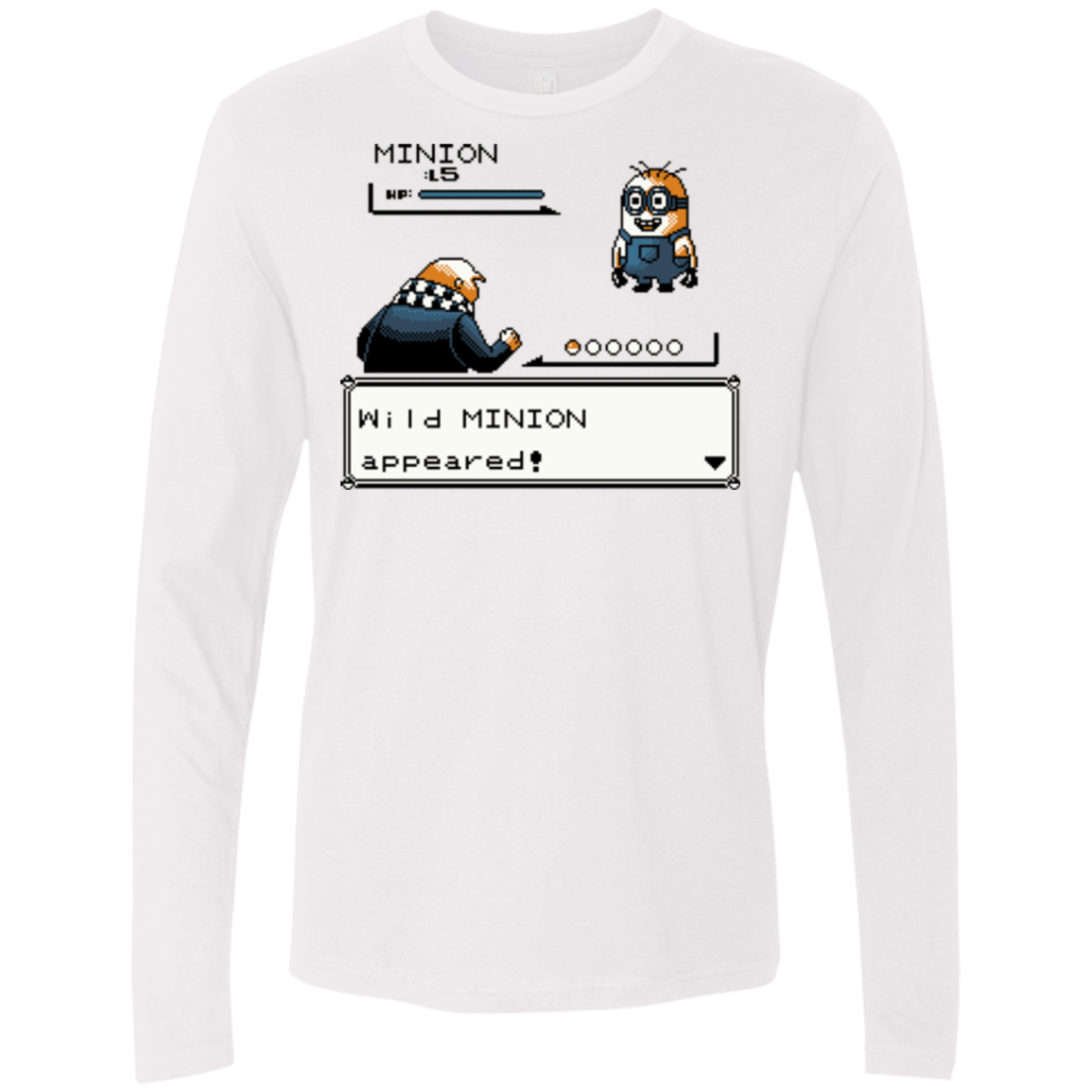 T-Shirts White / S Pocket minions Men's Premium Long Sleeve