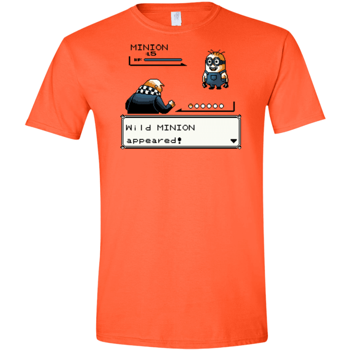 T-Shirts Orange / S Pocket minions Men's Semi-Fitted Softstyle