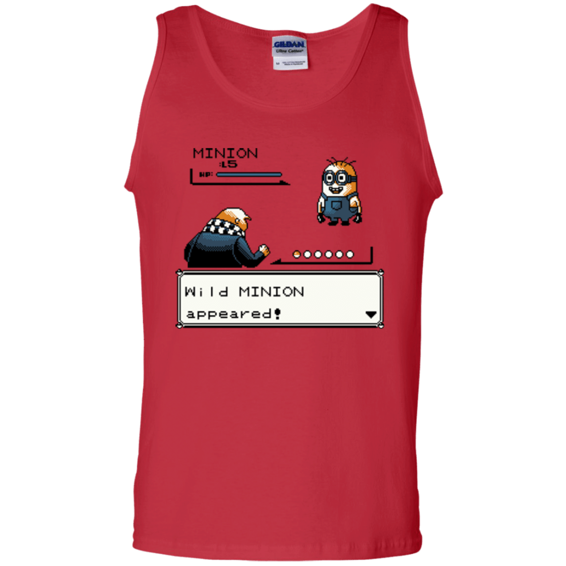 T-Shirts Red / S Pocket minions Men's Tank Top