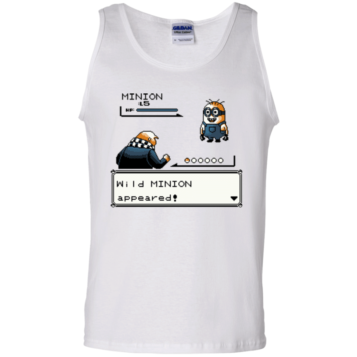 T-Shirts White / S Pocket minions Men's Tank Top