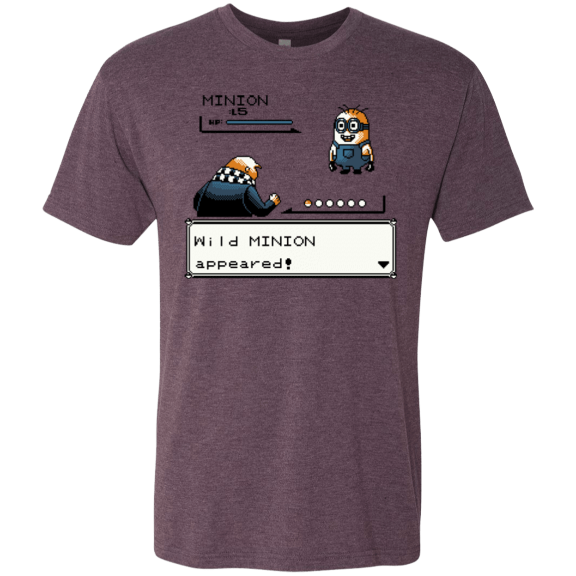 T-Shirts Vintage Purple / S Pocket minions Men's Triblend T-Shirt