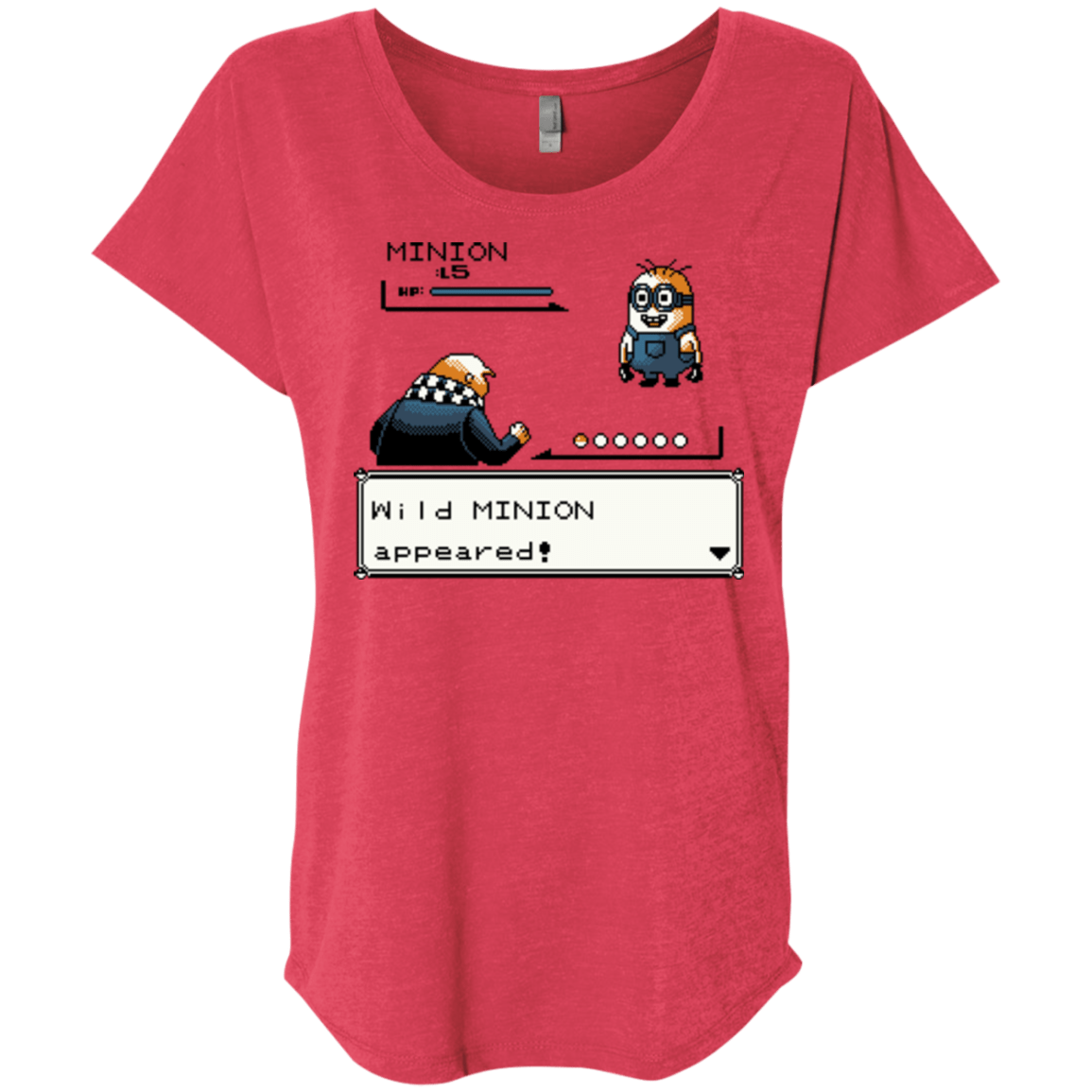 T-Shirts Vintage Red / X-Small Pocket minions Triblend Dolman Sleeve