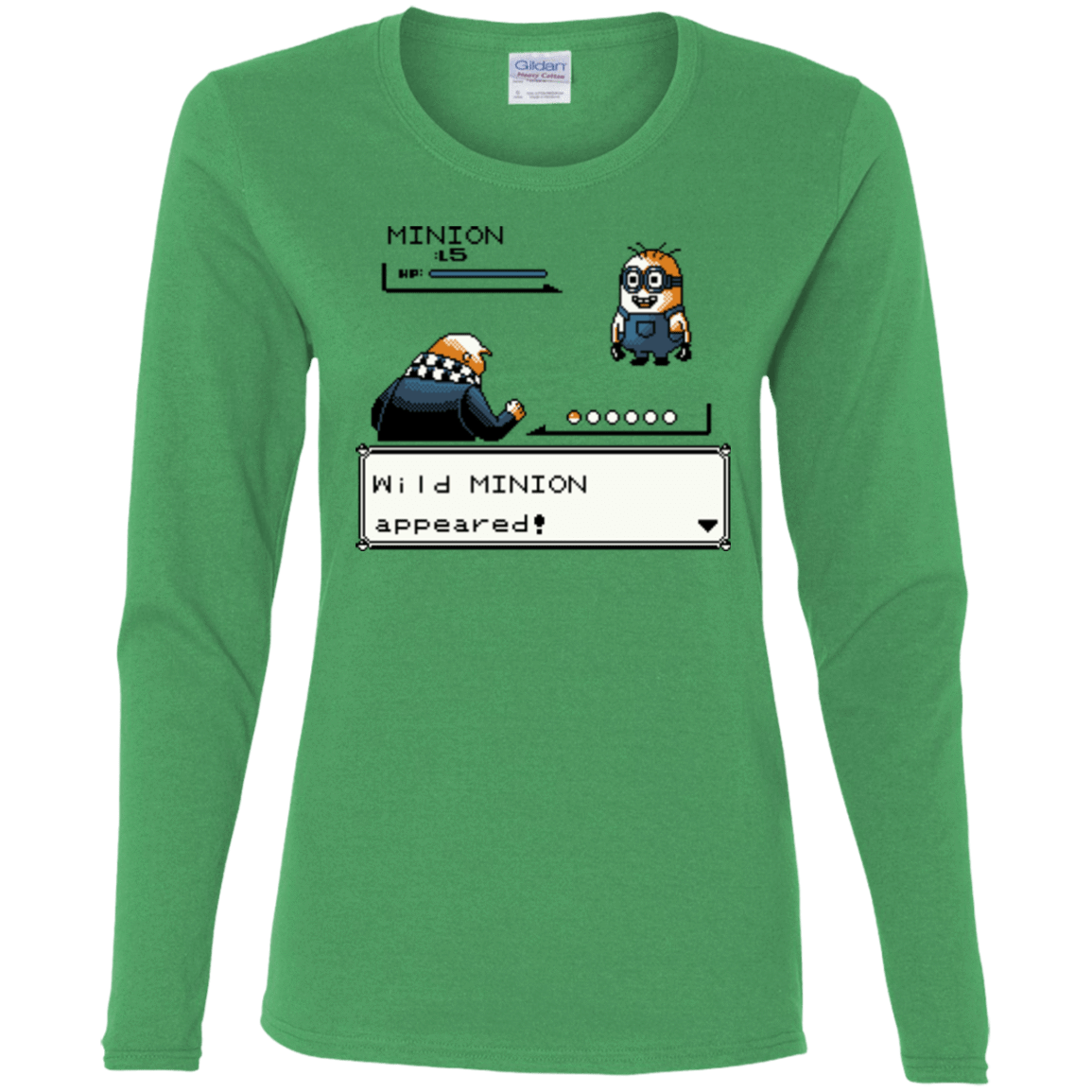 T-Shirts Irish Green / S Pocket minions Women's Long Sleeve T-Shirt