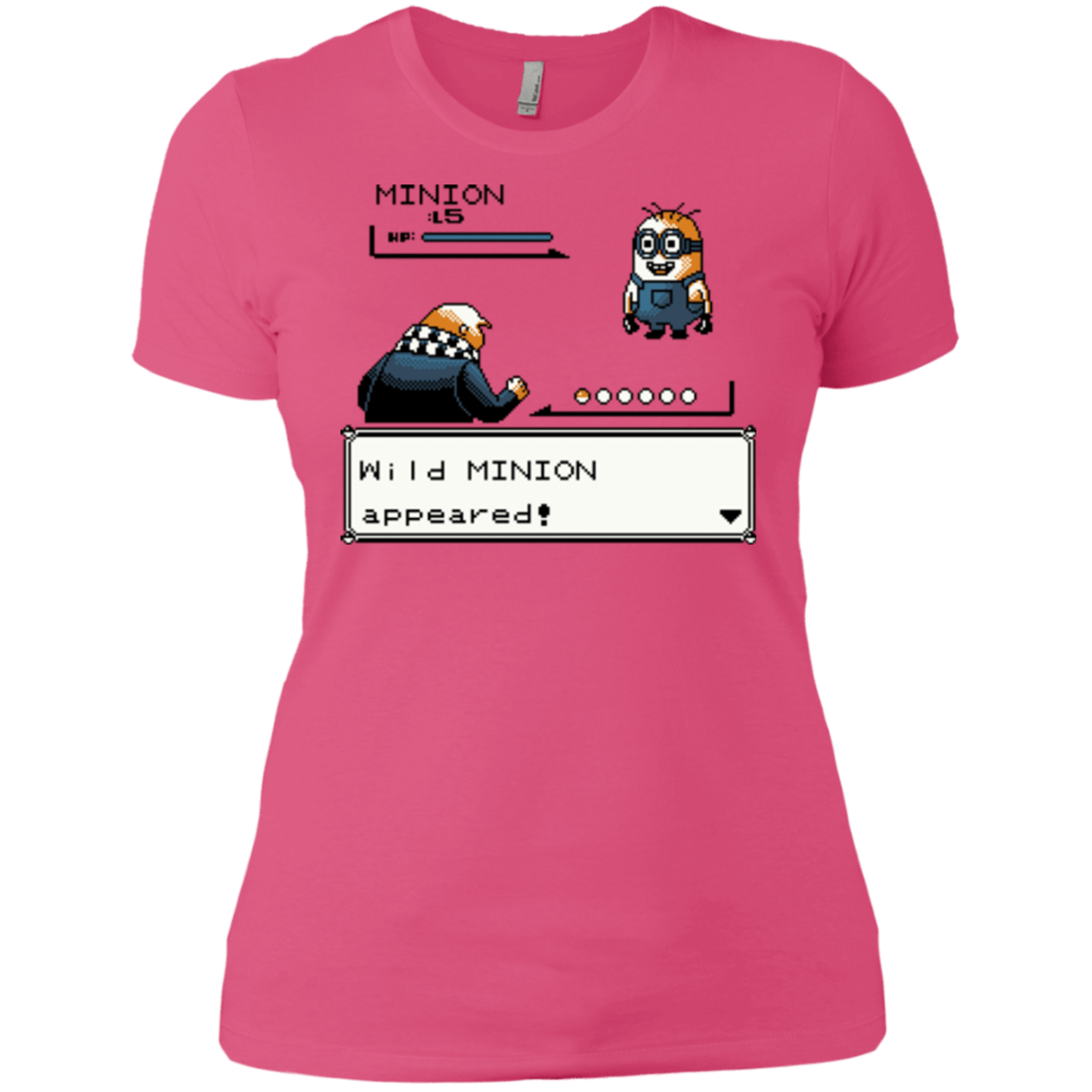 T-Shirts Hot Pink / X-Small Pocket minions Women's Premium T-Shirt
