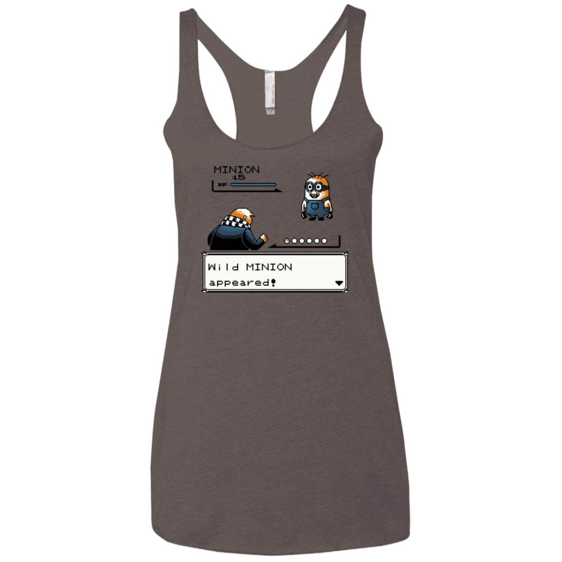 T-Shirts Macchiato / X-Small Pocket minions Women's Triblend Racerback Tank
