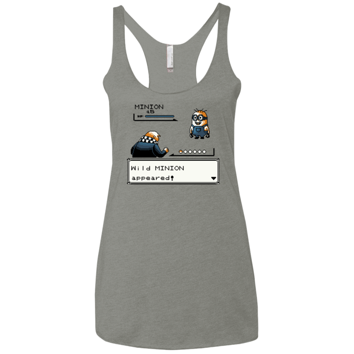 T-Shirts Venetian Grey / X-Small Pocket minions Women's Triblend Racerback Tank