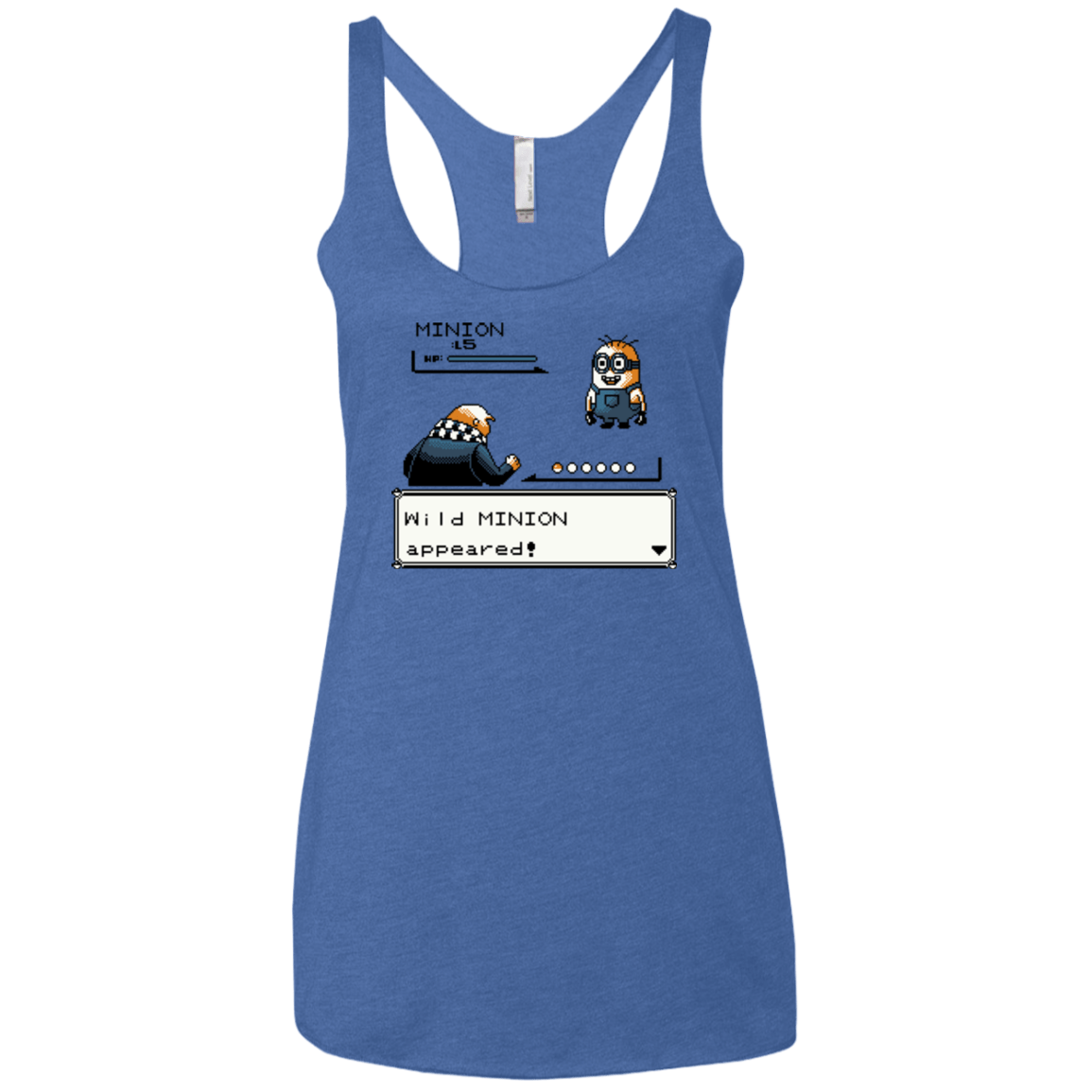 T-Shirts Vintage Royal / X-Small Pocket minions Women's Triblend Racerback Tank