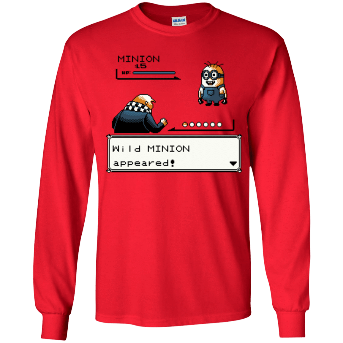 T-Shirts Red / YS Pocket minions Youth Long Sleeve T-Shirt