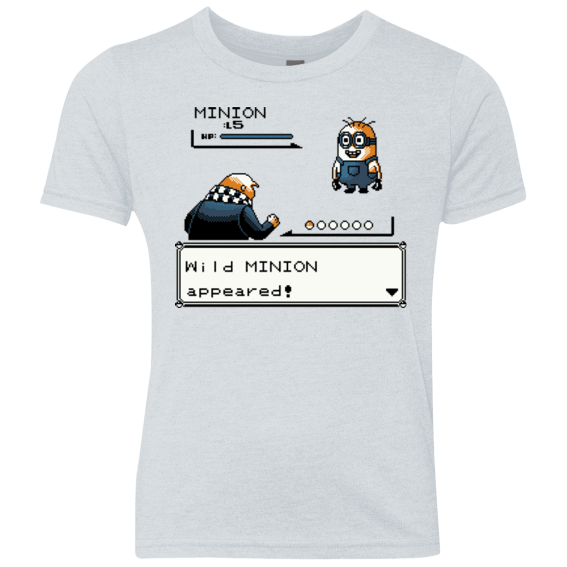 T-Shirts Heather White / YXS Pocket minions Youth Triblend T-Shirt