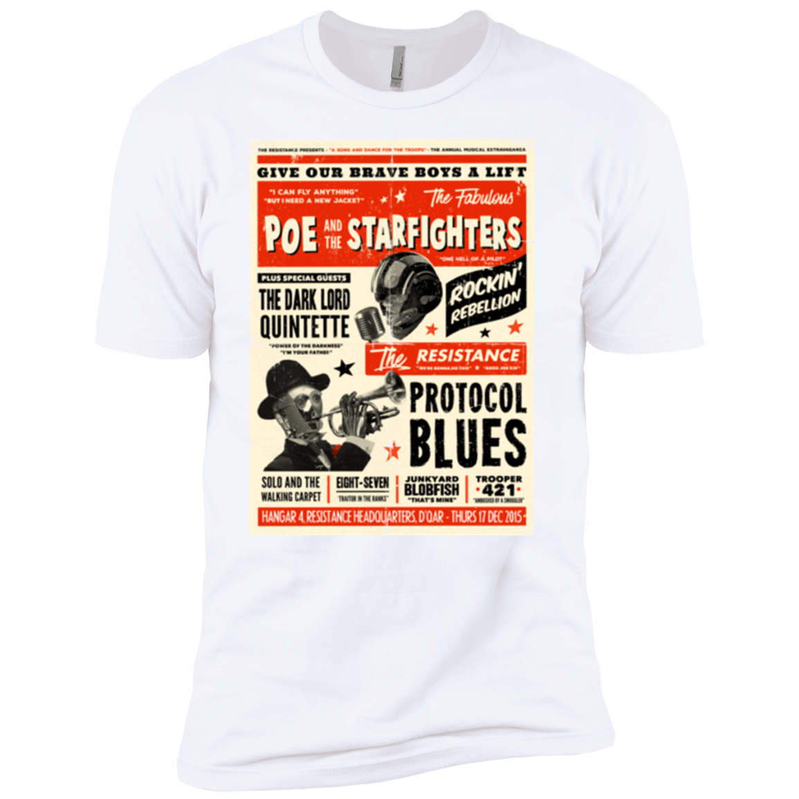 T-Shirts White / YXS Poe and The Starfighters Boys Premium T-Shirt