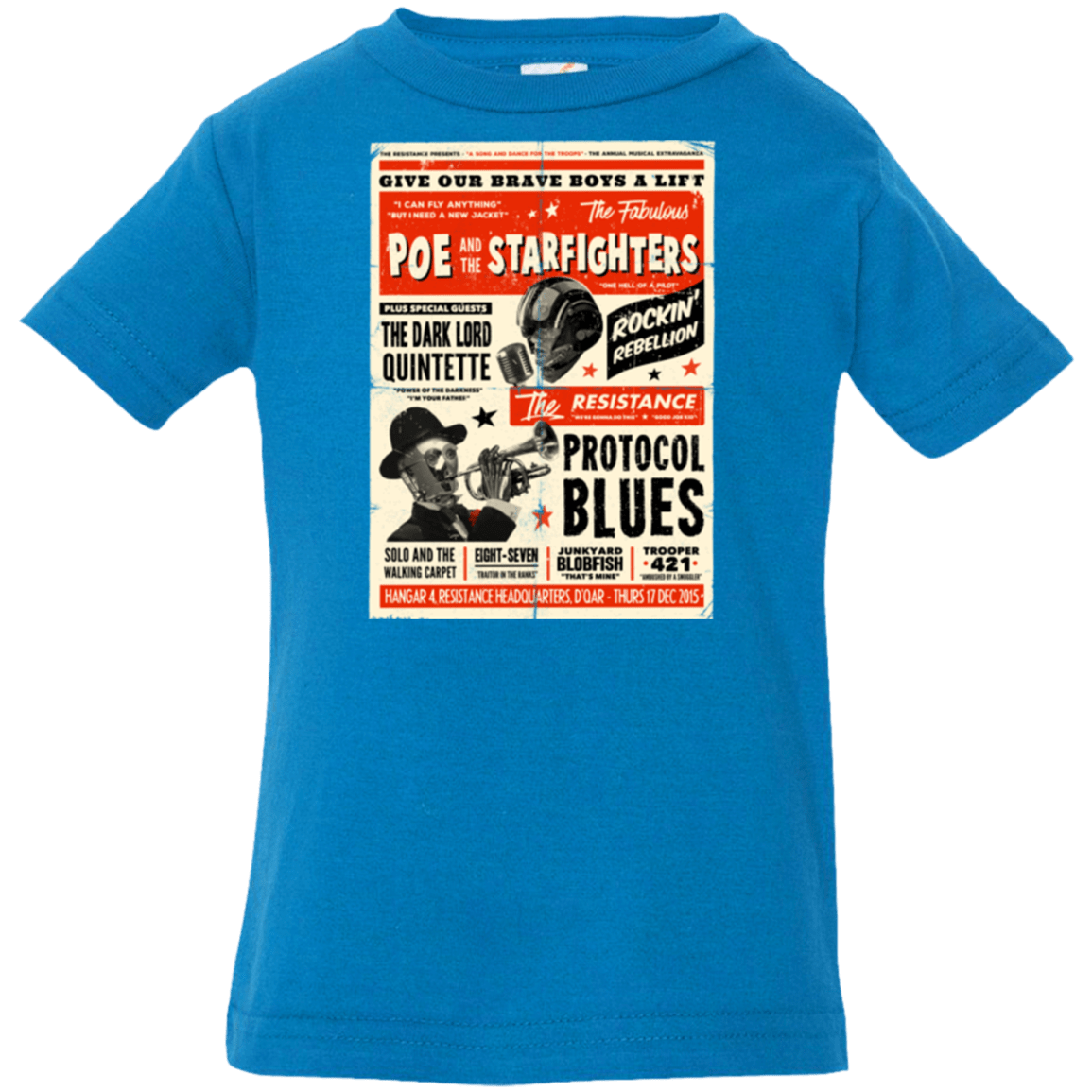 T-Shirts Cobalt / 6 Months Poe and The Starfighters Infant PremiumT-Shirt