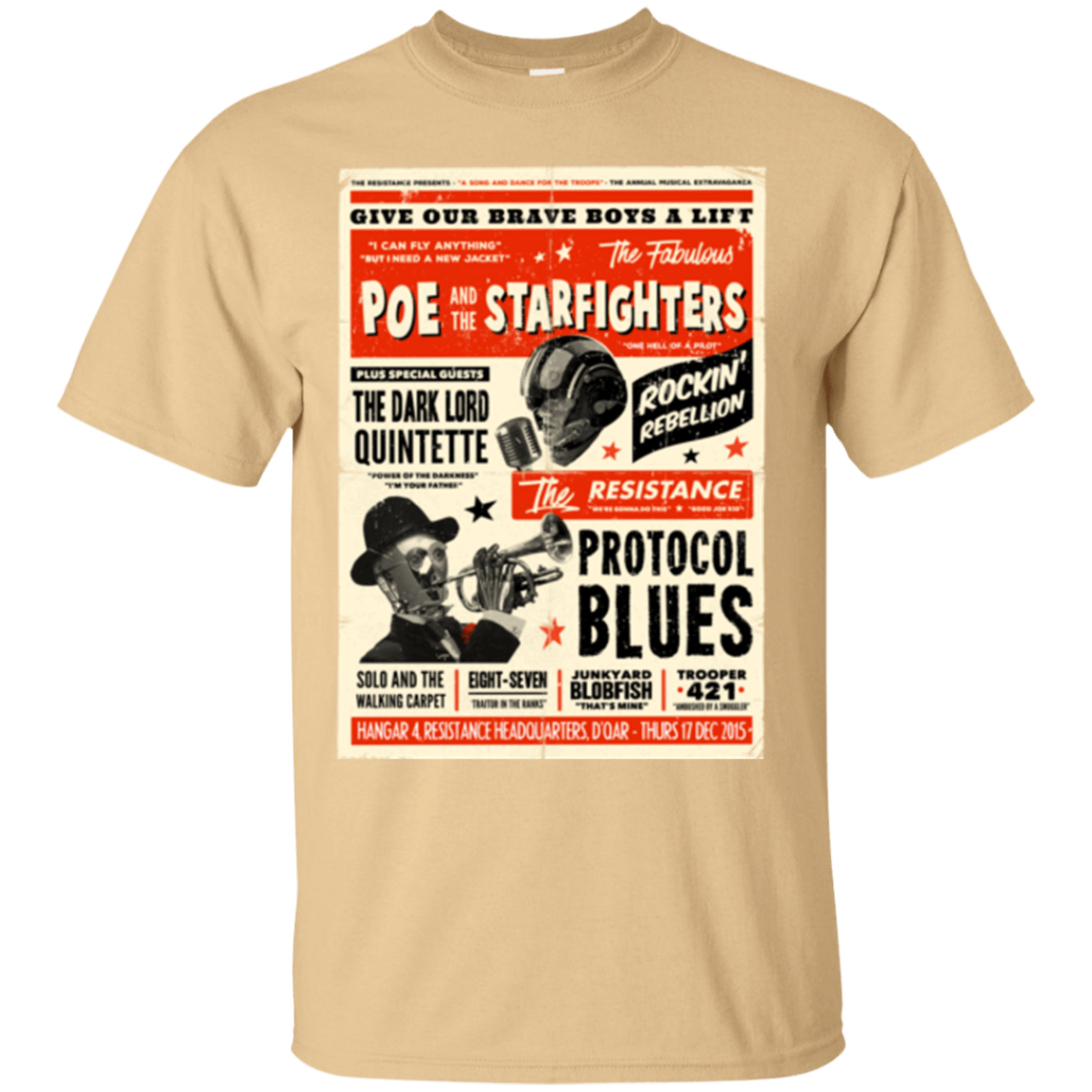 T-Shirts Vegas Gold / Small Poe and The Starfighters T-Shirt