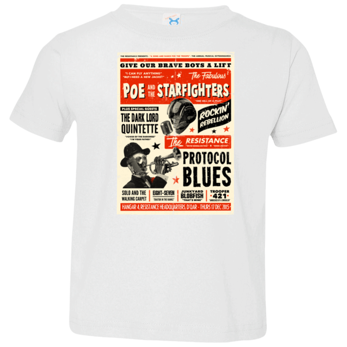 T-Shirts White / 2T Poe and The Starfighters Toddler Premium T-Shirt