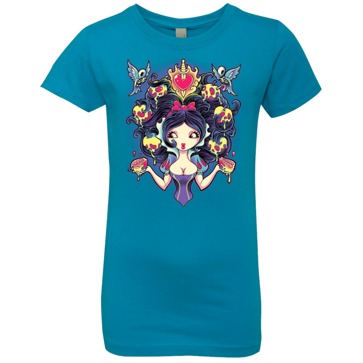 T-Shirts Turquoise / YXS Poisoned Mind Girls Premium T-Shirt