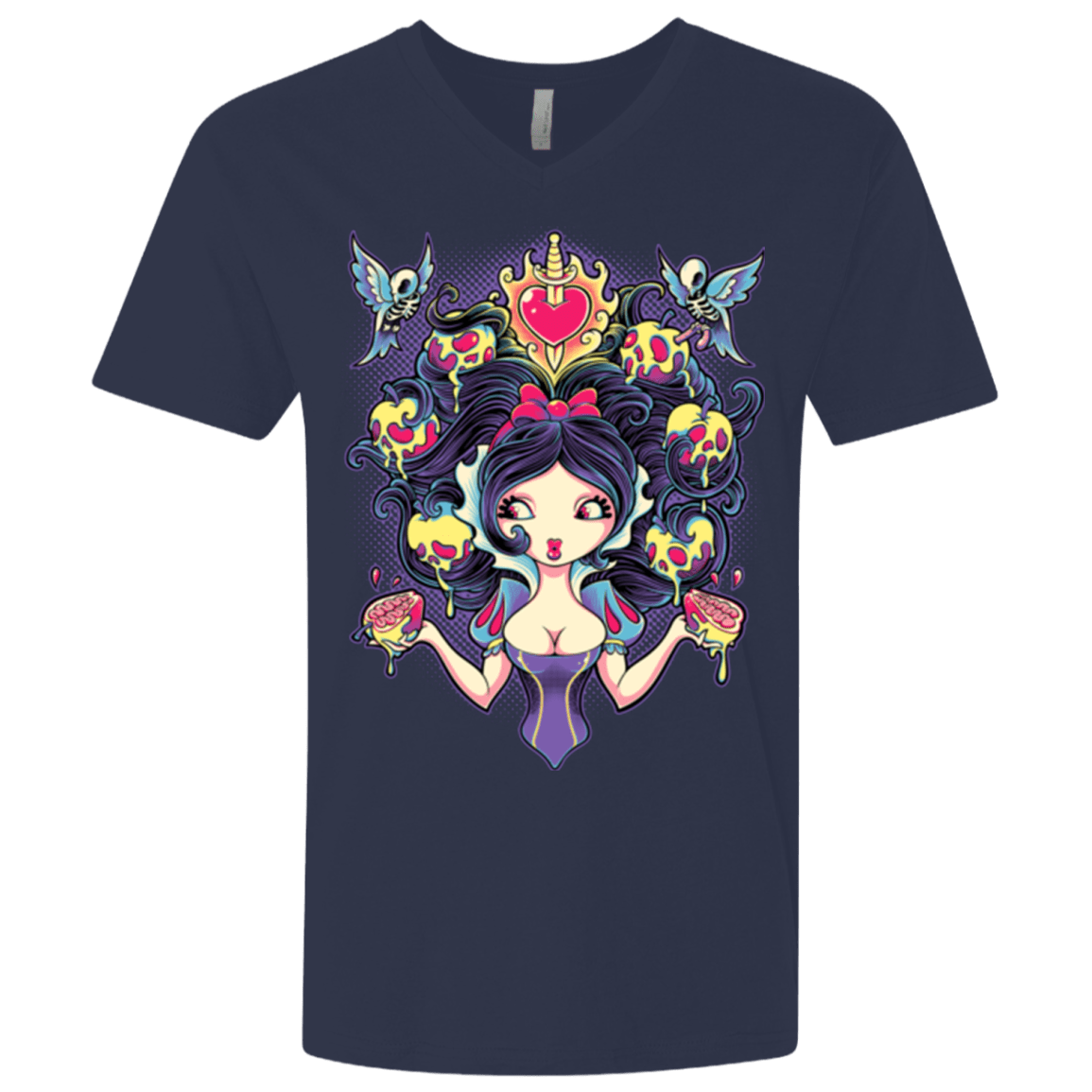 T-Shirts Midnight Navy / X-Small Poisoned Mind Men's Premium V-Neck