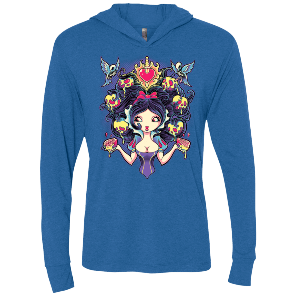 T-Shirts Vintage Royal / X-Small Poisoned Mind Triblend Long Sleeve Hoodie Tee