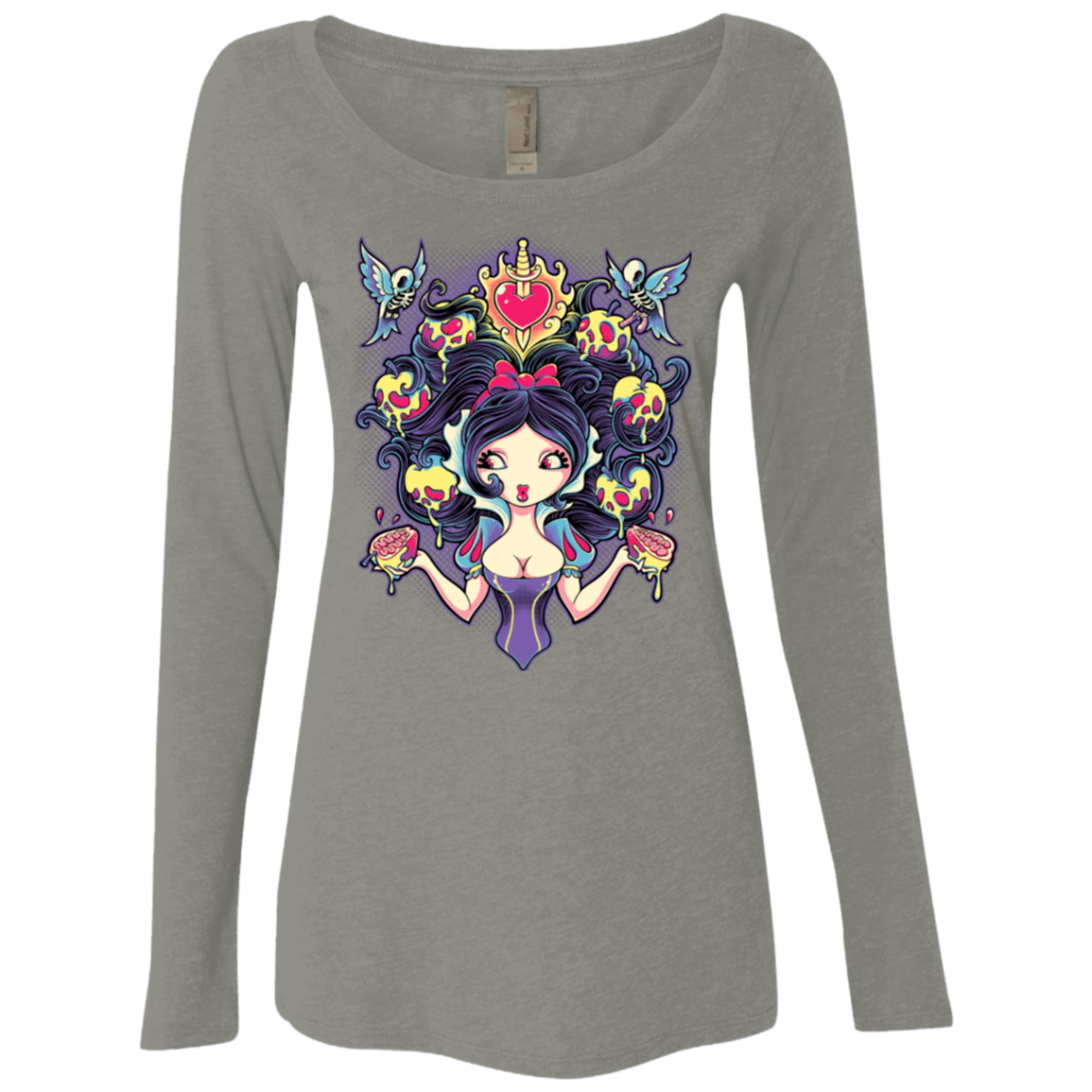 T-Shirts Venetian Grey / Small Poisoned Mind Women's Triblend Long Sleeve Shirt