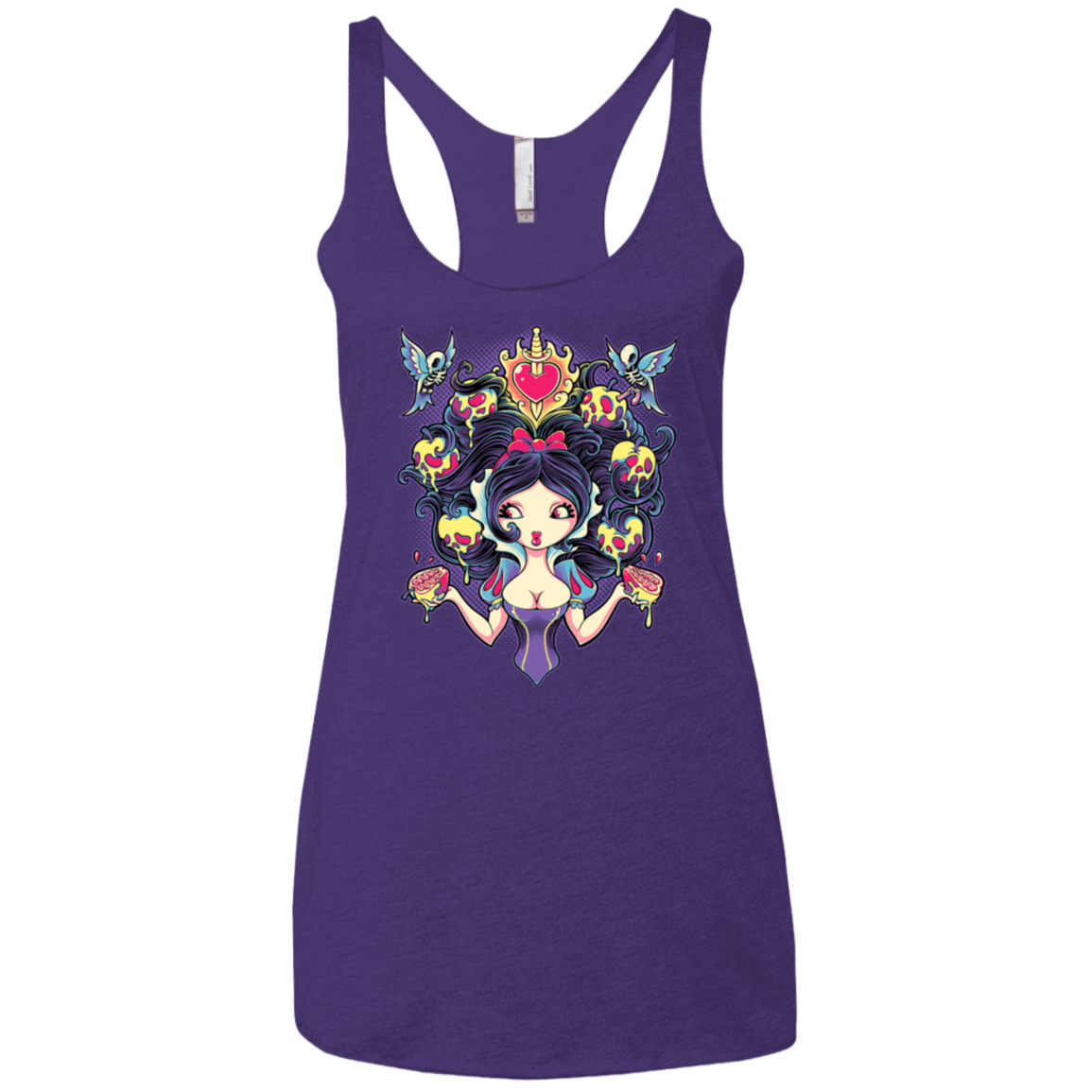 T-Shirts Purple / X-Small Poisoned Mind Women's Triblend Racerback Tank