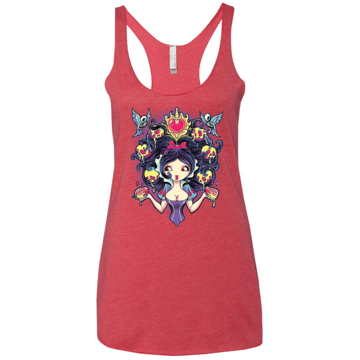 T-Shirts Vintage Red / X-Small Poisoned Mind Women's Triblend Racerback Tank