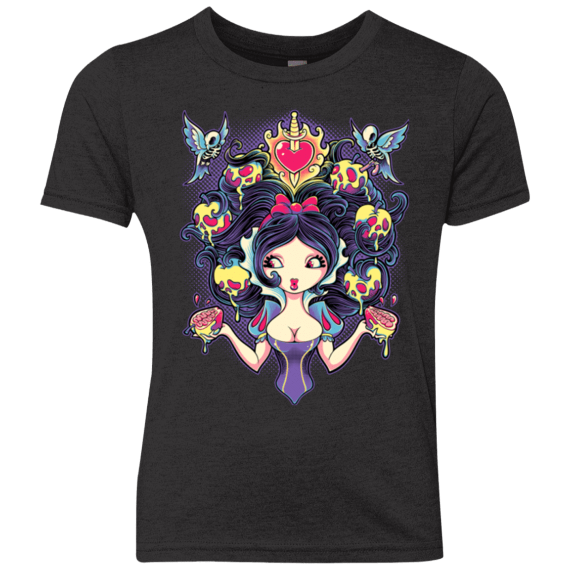 T-Shirts Vintage Black / YXS Poisoned Mind Youth Triblend T-Shirt