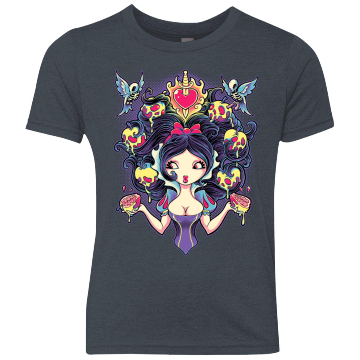 T-Shirts Vintage Navy / YXS Poisoned Mind Youth Triblend T-Shirt