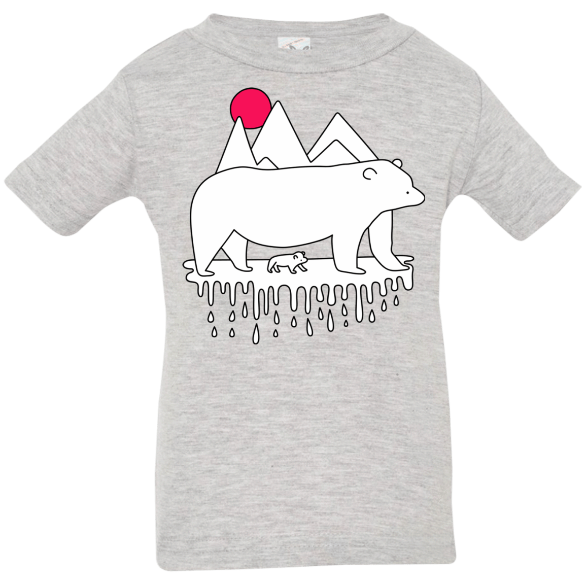 T-Shirts Heather Grey / 6 Months Polar Bear Family Infant Premium T-Shirt