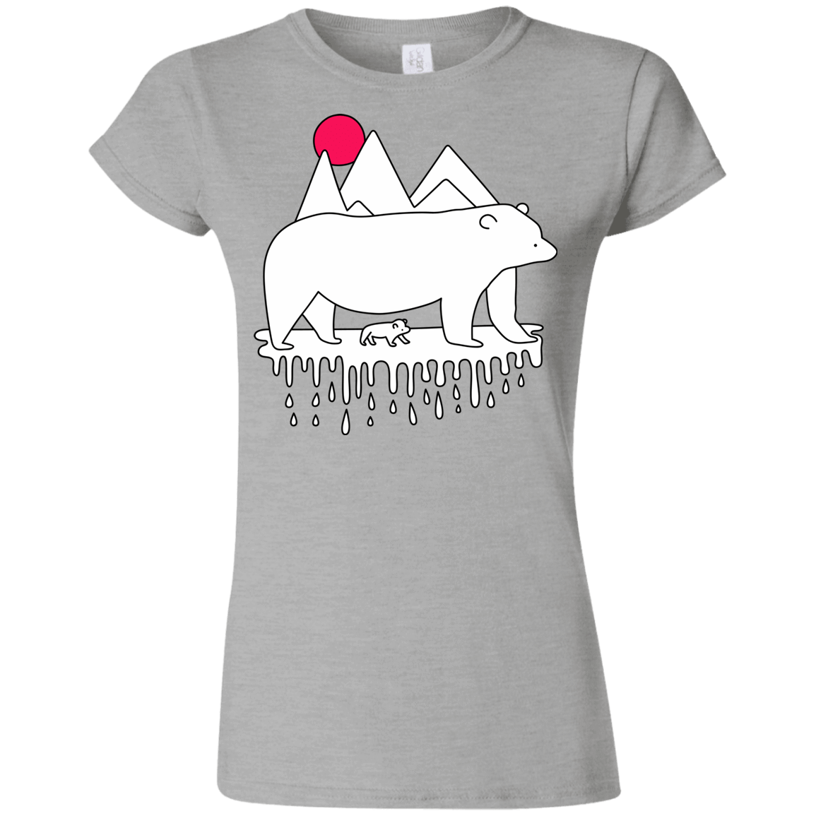 T-Shirts Sport Grey / S Polar Bear Family Junior Slimmer-Fit T-Shirt