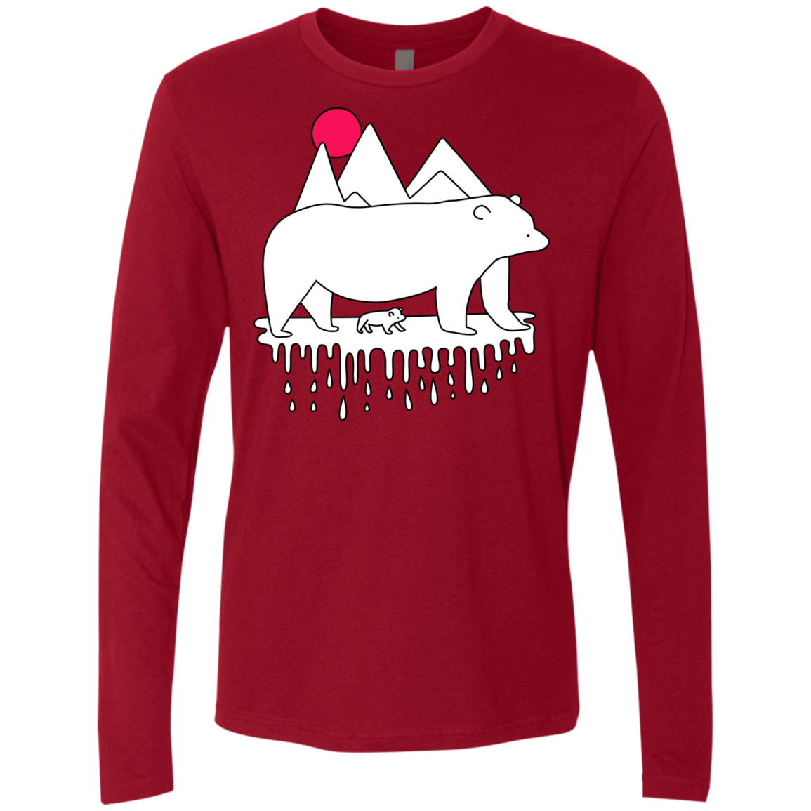 Polar Bear Family Men's Premium Long Sleeve