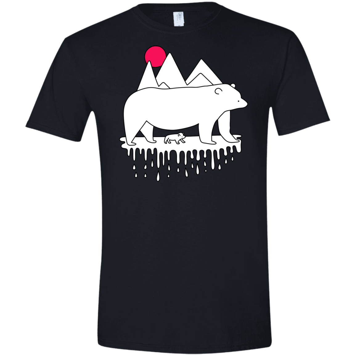 Polar Bear Family Men's Semi-Fitted Softstyle