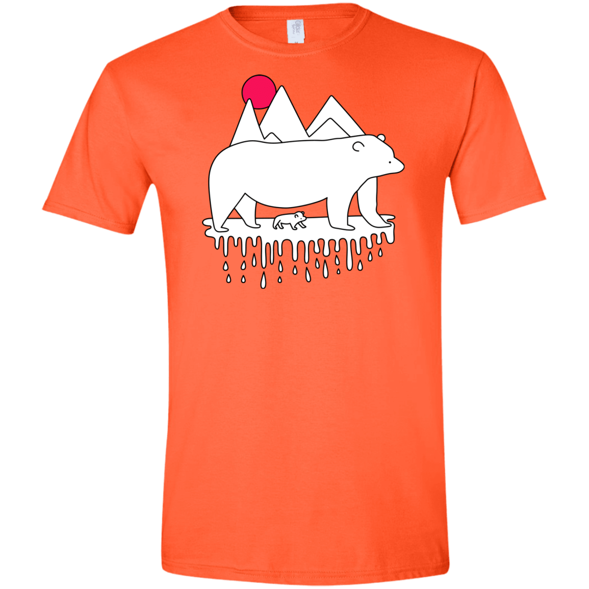 Polar Bear Family Men's Semi-Fitted Softstyle