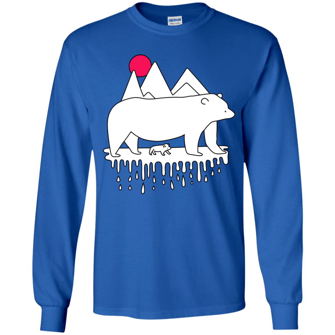 Polar Bear Family Youth Long Sleeve T-Shirt