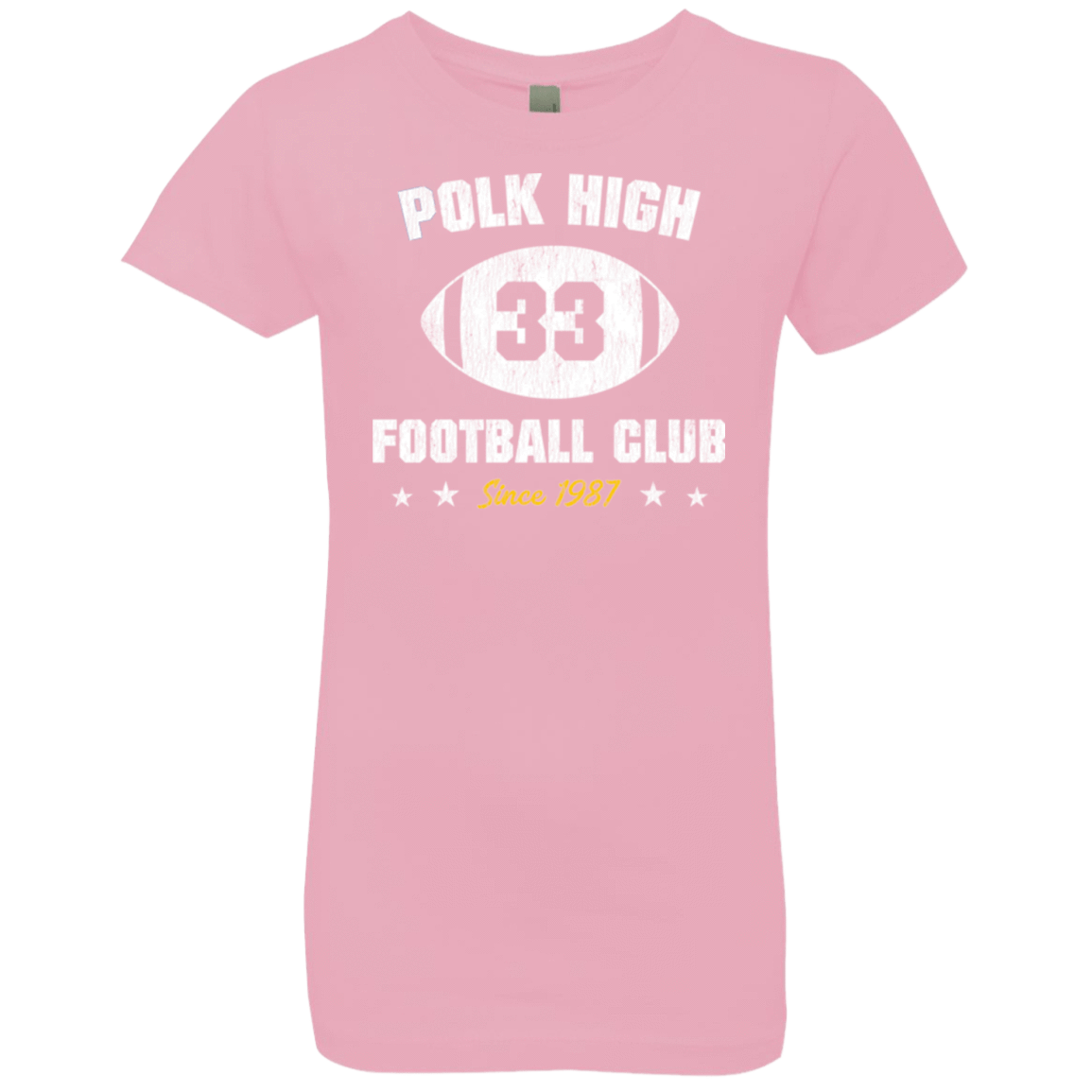 T-Shirts Light Pink / YXS Polk High Football Girls Premium T-Shirt