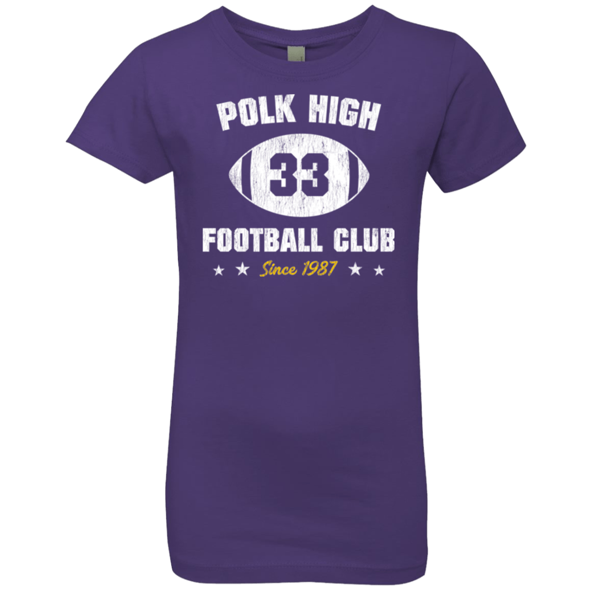 T-Shirts Purple Rush / YXS Polk High Football Girls Premium T-Shirt