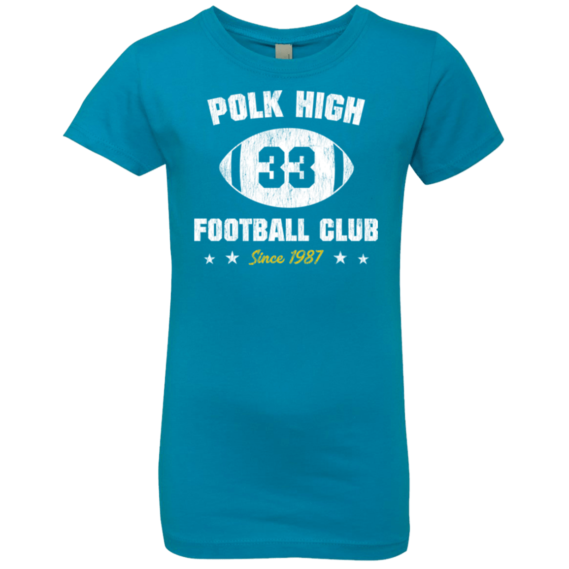 T-Shirts Turquoise / YXS Polk High Football Girls Premium T-Shirt