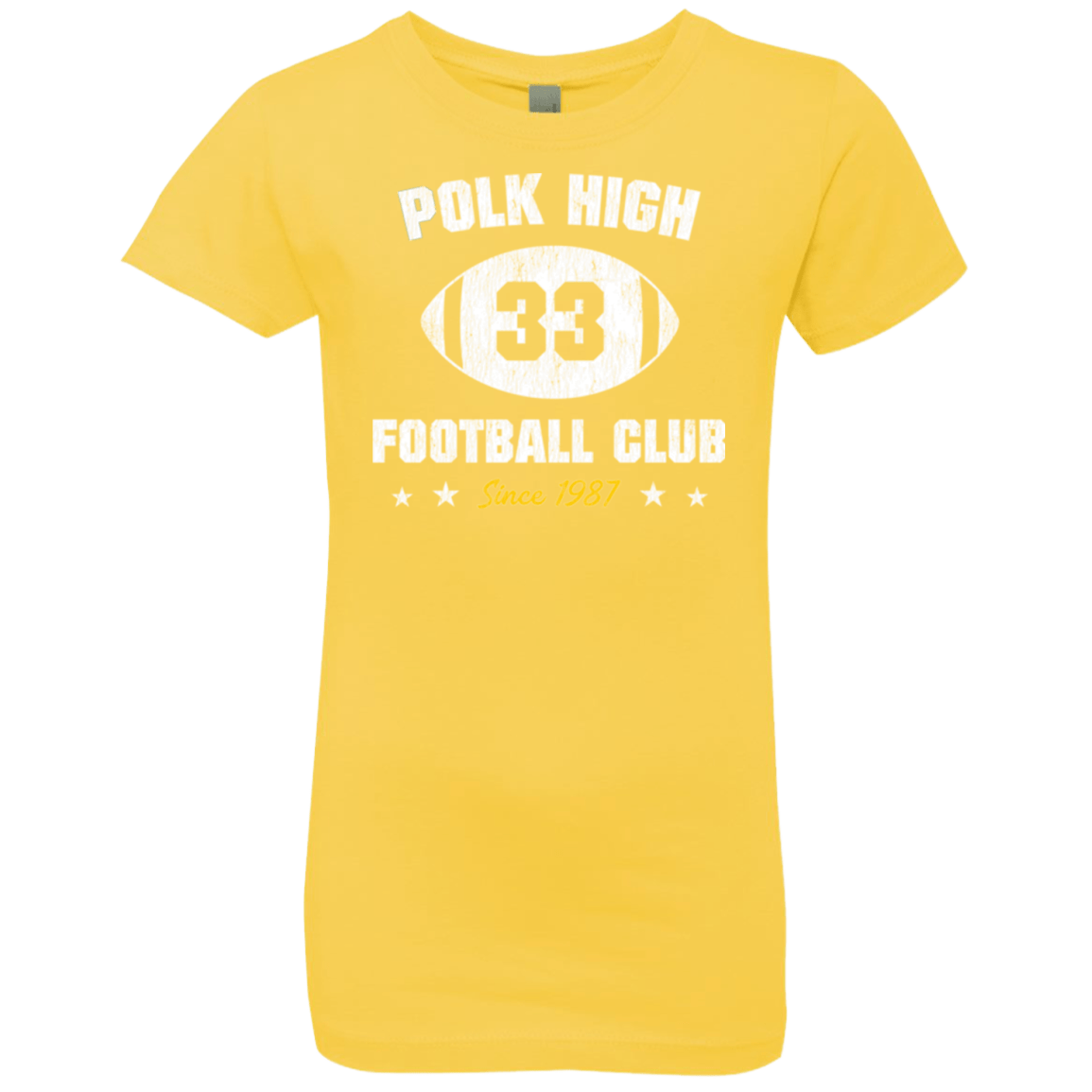 T-Shirts Vibrant Yellow / YXS Polk High Football Girls Premium T-Shirt
