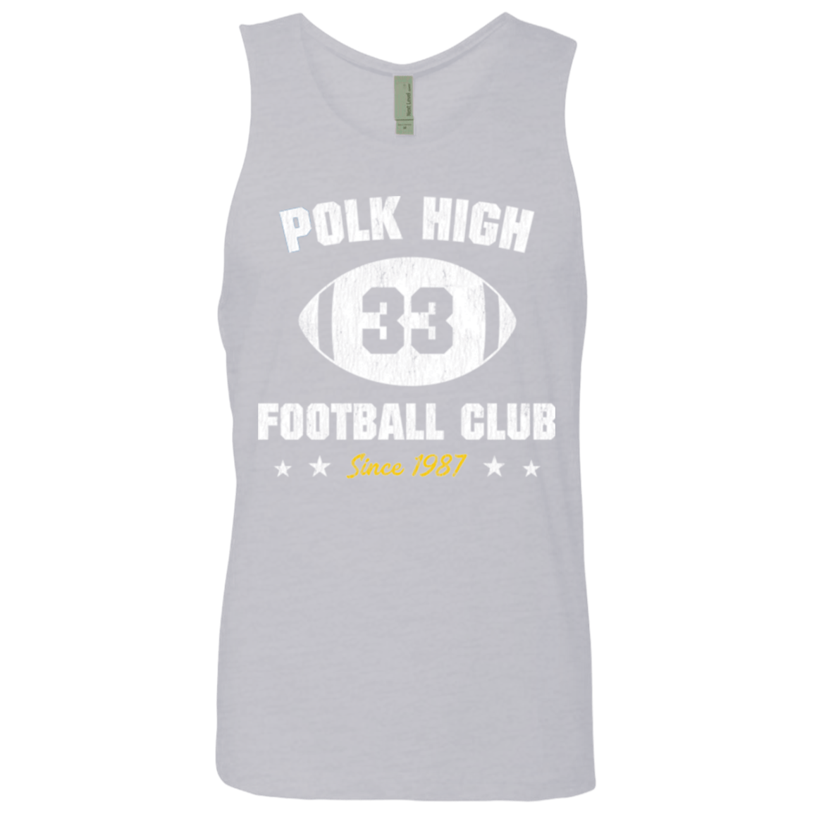 T-Shirts Heather Grey / Small Polk High Football Men's Premium Tank Top