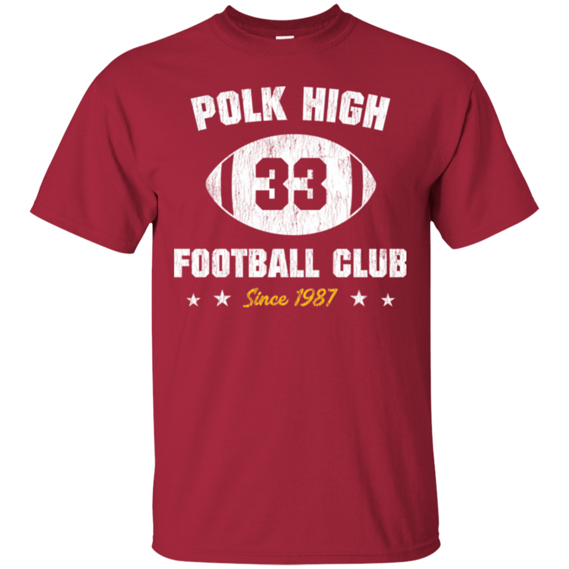 T-Shirts Cardinal / Small Polk High Football T-Shirt