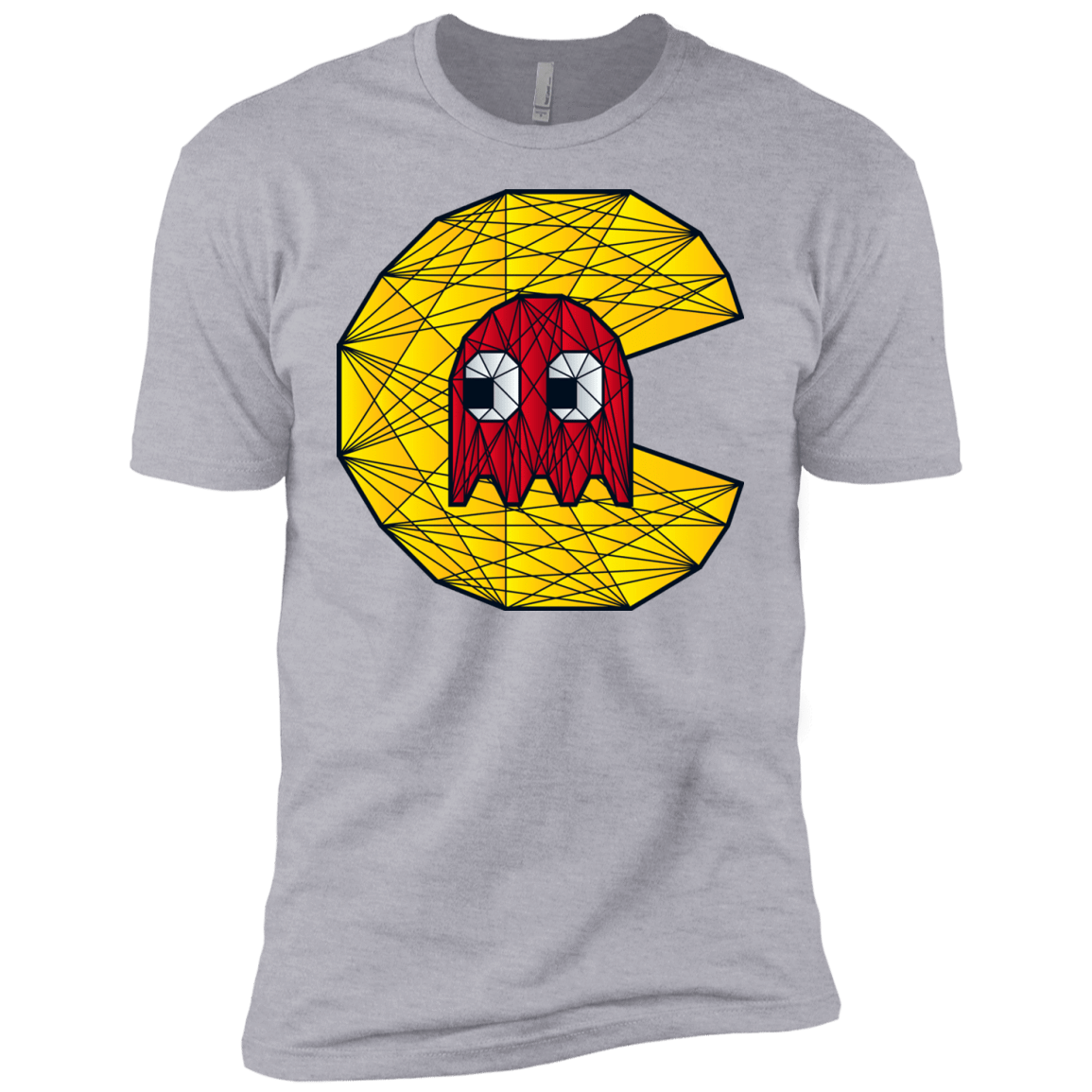 T-Shirts Heather Grey / YXS Poly Pac Man Boys Premium T-Shirt
