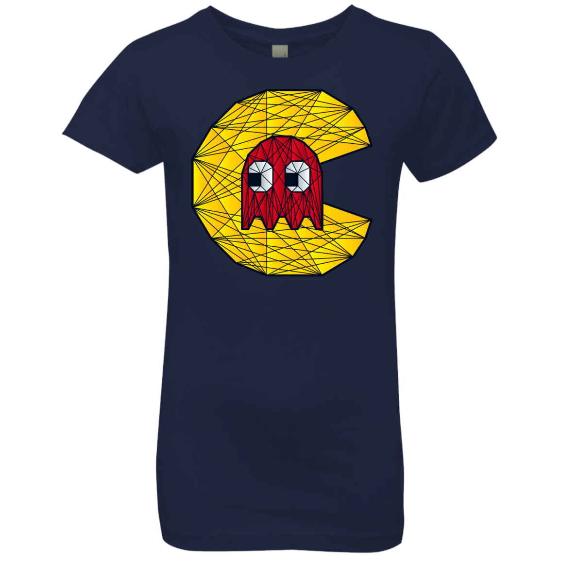 T-Shirts Midnight Navy / YXS Poly Pac Man Girls Premium T-Shirt