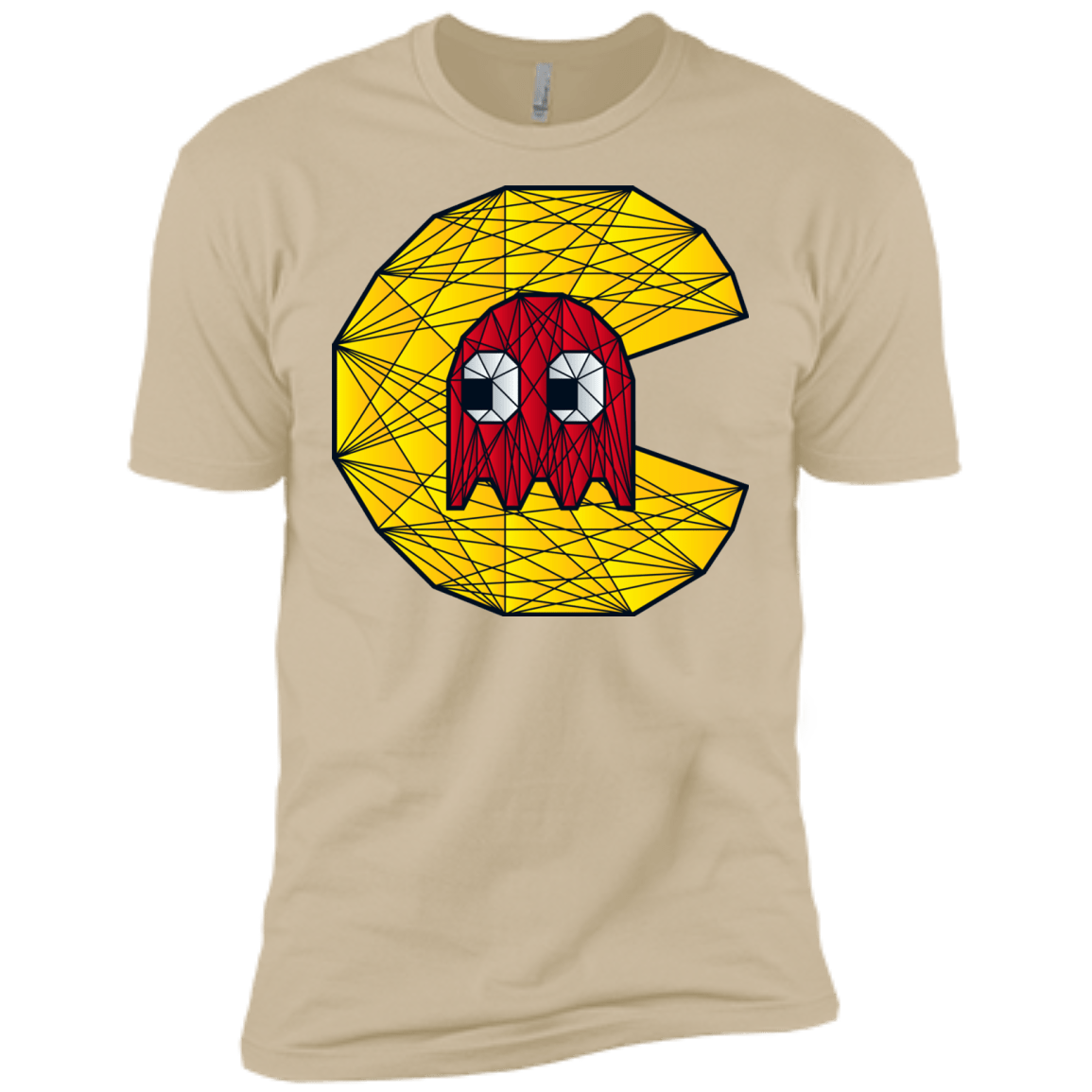T-Shirts Sand / X-Small Poly Pac Man Men's Premium T-Shirt