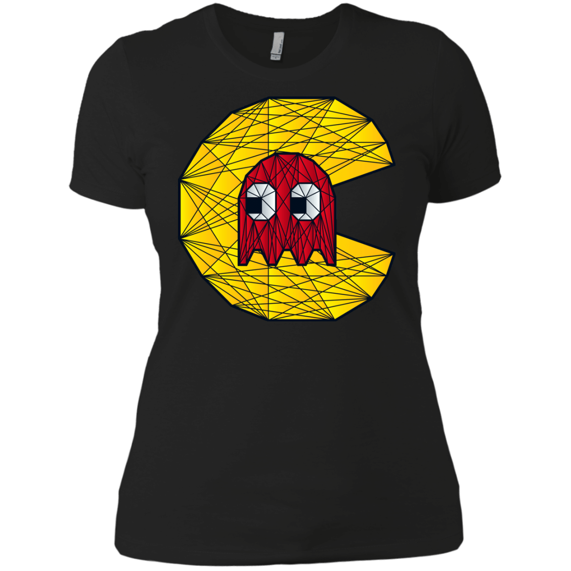 T-Shirts Black / X-Small Poly Pac Man Women's Premium T-Shirt