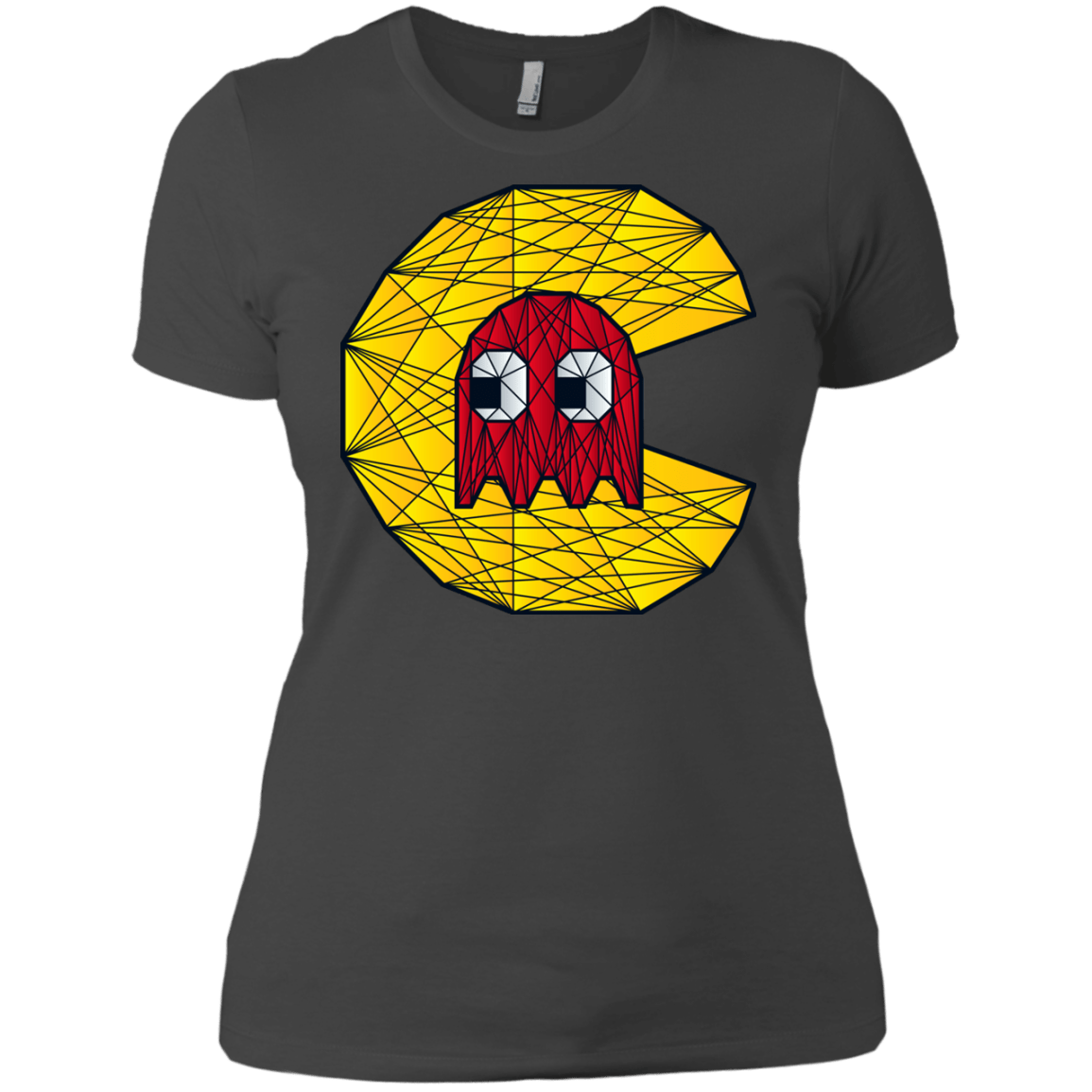 T-Shirts Heavy Metal / X-Small Poly Pac Man Women's Premium T-Shirt