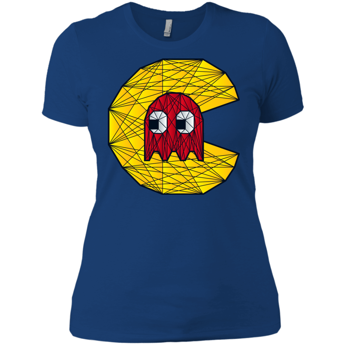 T-Shirts Royal / X-Small Poly Pac Man Women's Premium T-Shirt