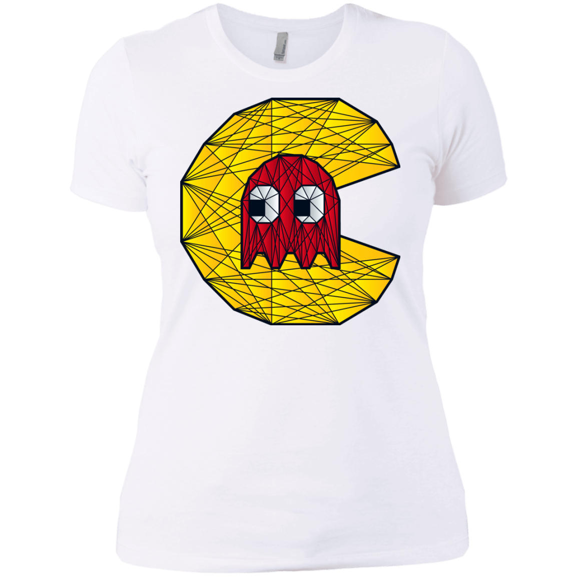 T-Shirts White / X-Small Poly Pac Man Women's Premium T-Shirt